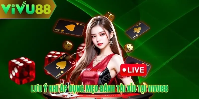 Lưu ý khi áp dụng mẹo đánh tài xỉu tại Vivu88