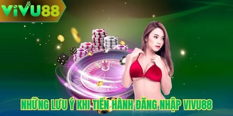 Những lưu ý khi tiến hành đăng nhập Vivu88